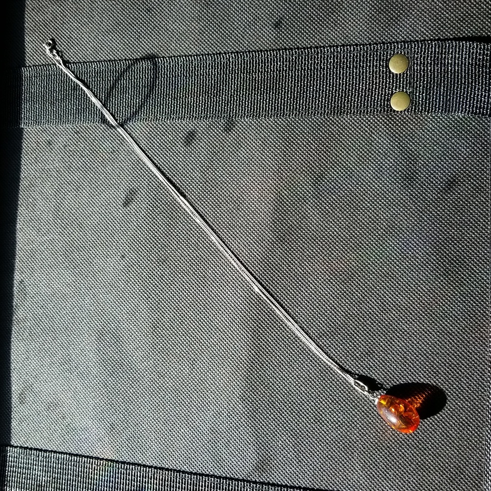 Authentic Amber Drop Necklace - image 2